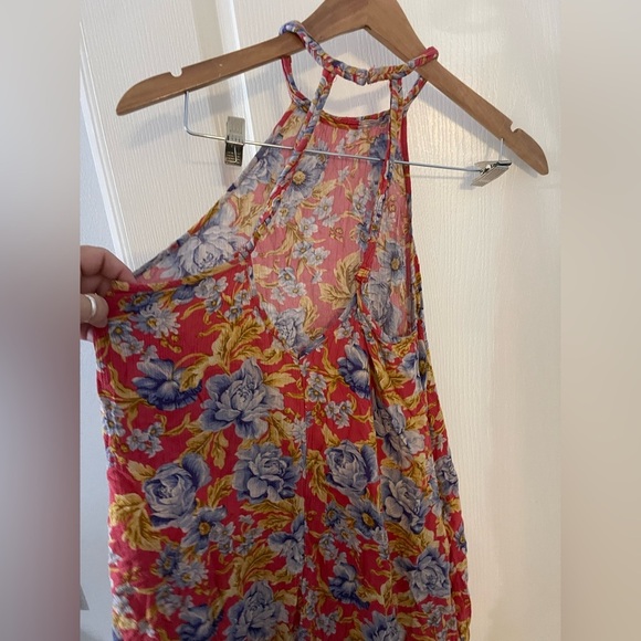 American Eagle Outfitters Red Floral Mini Dress - Picture 2 of 3